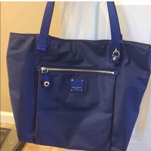 EUC Henri Bendel Navy Nylon Tote